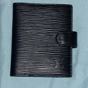 Louis Vuitton Black Epi Wallet Card Holder